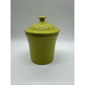Fiesta Lemongrass Mini Canister & Lid  13 oz jam jar  RETIRED